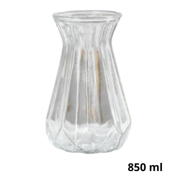 BD-0619A FLORERO DE CRISTAL CON 1 PZ  O CAJA CON 30  PZS