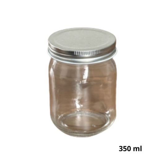 AV-4792-3 FRASCO DE VIDRIO CON TAPA 350 ML  CON 1 PZ O CAJA CON 60 PZS