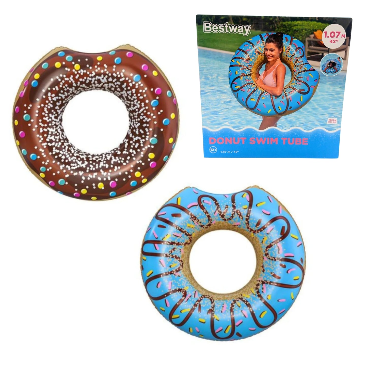 36118 SALVAVIDAS 1.07 CM DONA 2 COLORES-2 MODELOS CAJA CON 1 PZ O CAJA CON 12 PZS