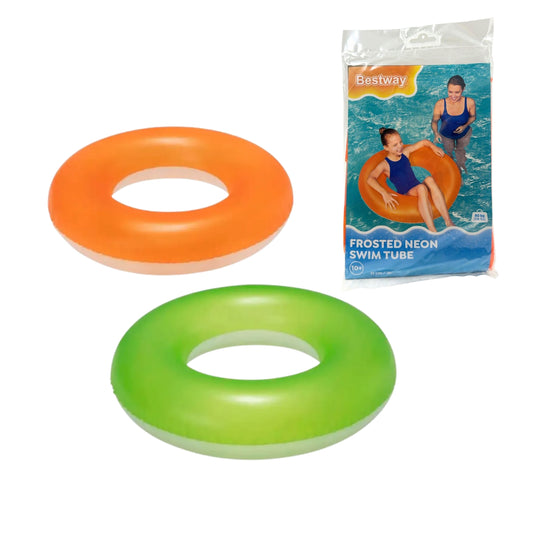 36024 SALVAVIDAS 76 CM 8 AÑOS LISO: 2 COLORES VERDE-NARANJA CAJA CON 1 PZ O CAJA CON 24 PZS