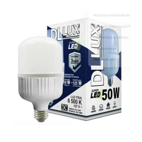 DL 50W FERRETERO LUZ BLANCA CON 1 PZ O CAJA CON 50 PZS