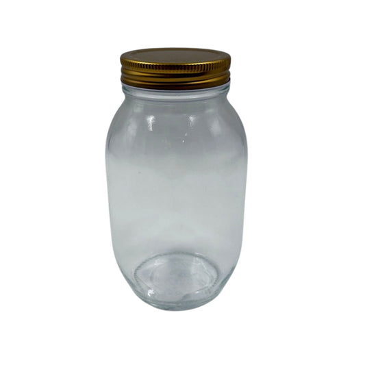 AV-4784B-5 FRASCO DE VIDRIO CON TAPA CON 1 PZA O CAJA CON 36 PZS