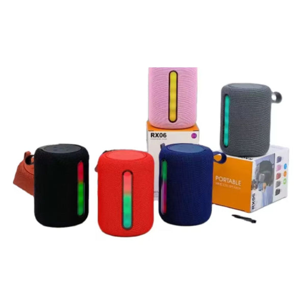 RX06 ALTAVOZ BLUETOOTH INALAMBRICO PORTATIL CON 1 PZ O CAJA CON 100 PZS