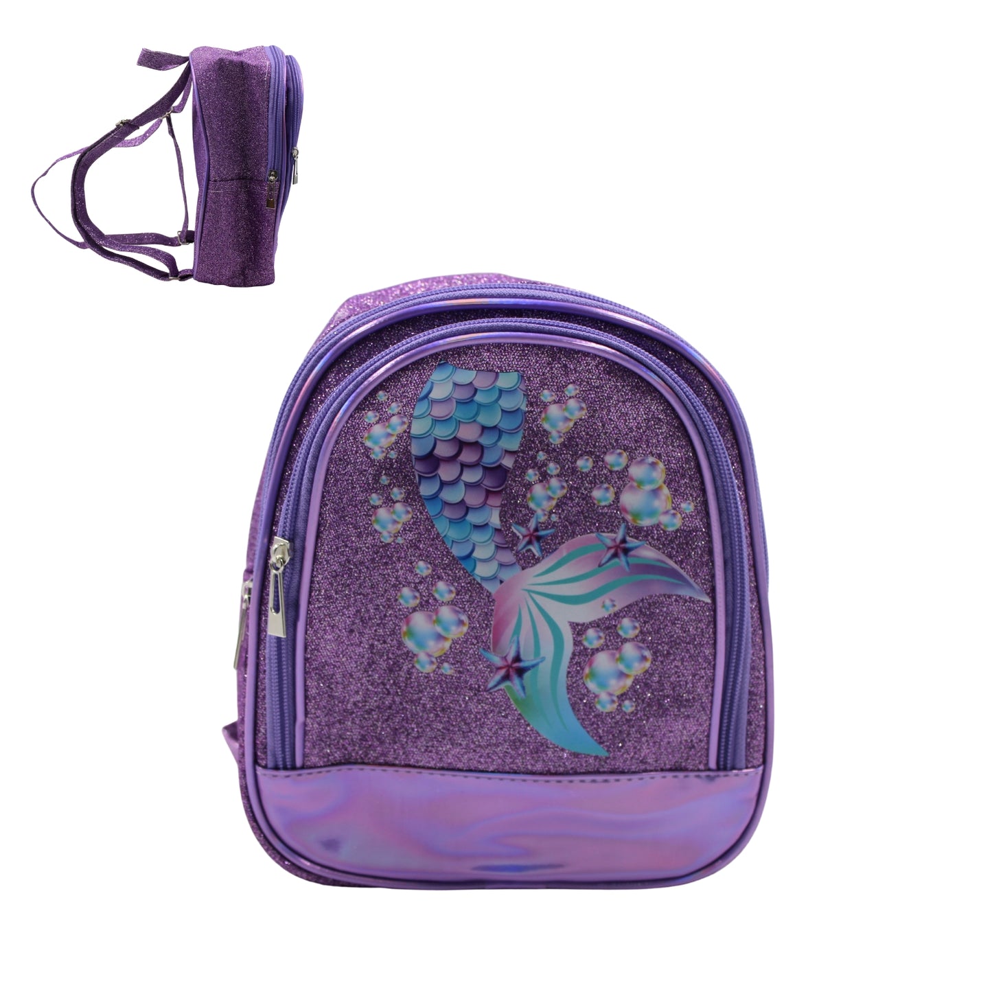 MOCHILA M-03 SIRENITA LILA CON 1 PZ O CAJA CON 25 PZS