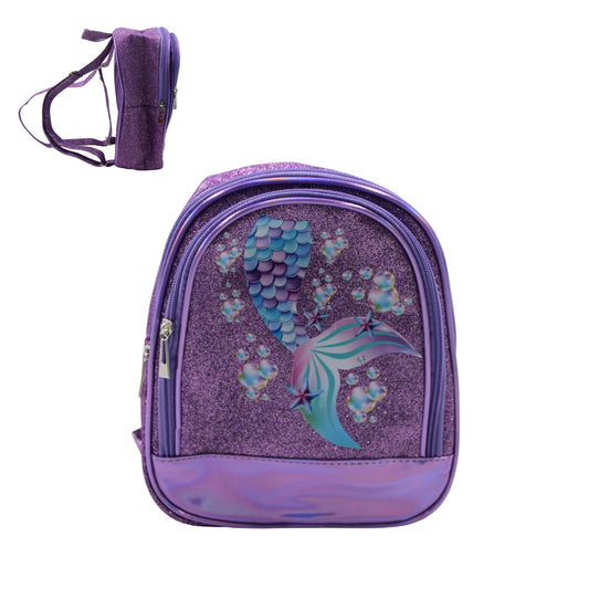 MOCHILA M-03 SIRENITA LILA CON 1 PZ O CAJA CON 25 PZS