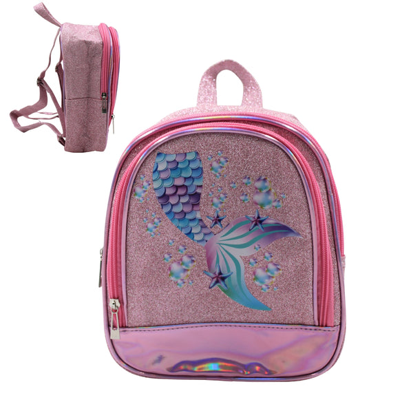 MOCHILA M-03 SIRENITA ROSA CON 1 PZ O CAJA CON 25 PZS