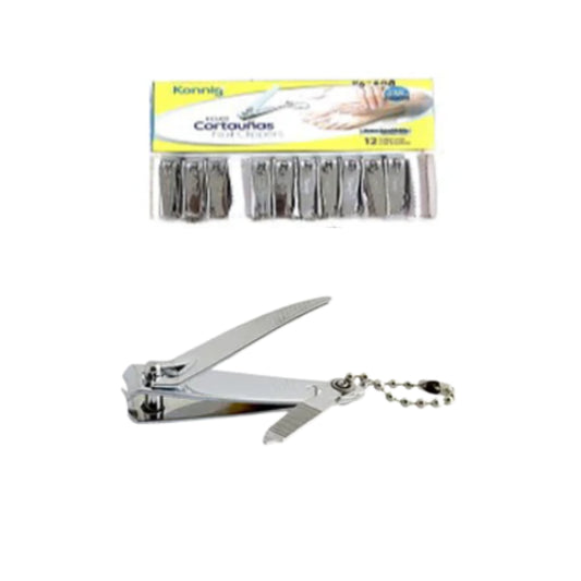N-GPM-16336  KCU03 CORTA UÑAS LISO CON 1 PAQUETE CON 12 PZ O CAJA CON 100 PQTS