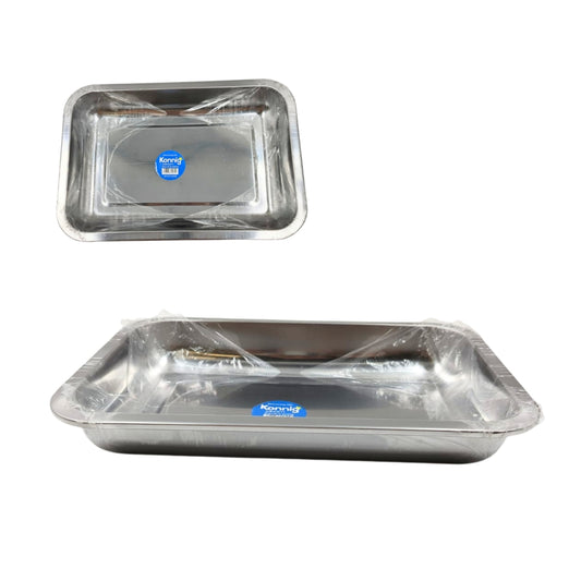 KBXG11 CHAROLA DE METAL 32x22x4.8 CM CON 1 PZ O CAJA CON 120 PZS
