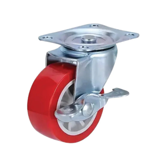 N-GPM-16352  KLZ04 LLANTA DE METAL ROJA PARA CARRO DE MANDADO 4 PULGADAS CON 1 PZ O CAJA CON 100 PZS