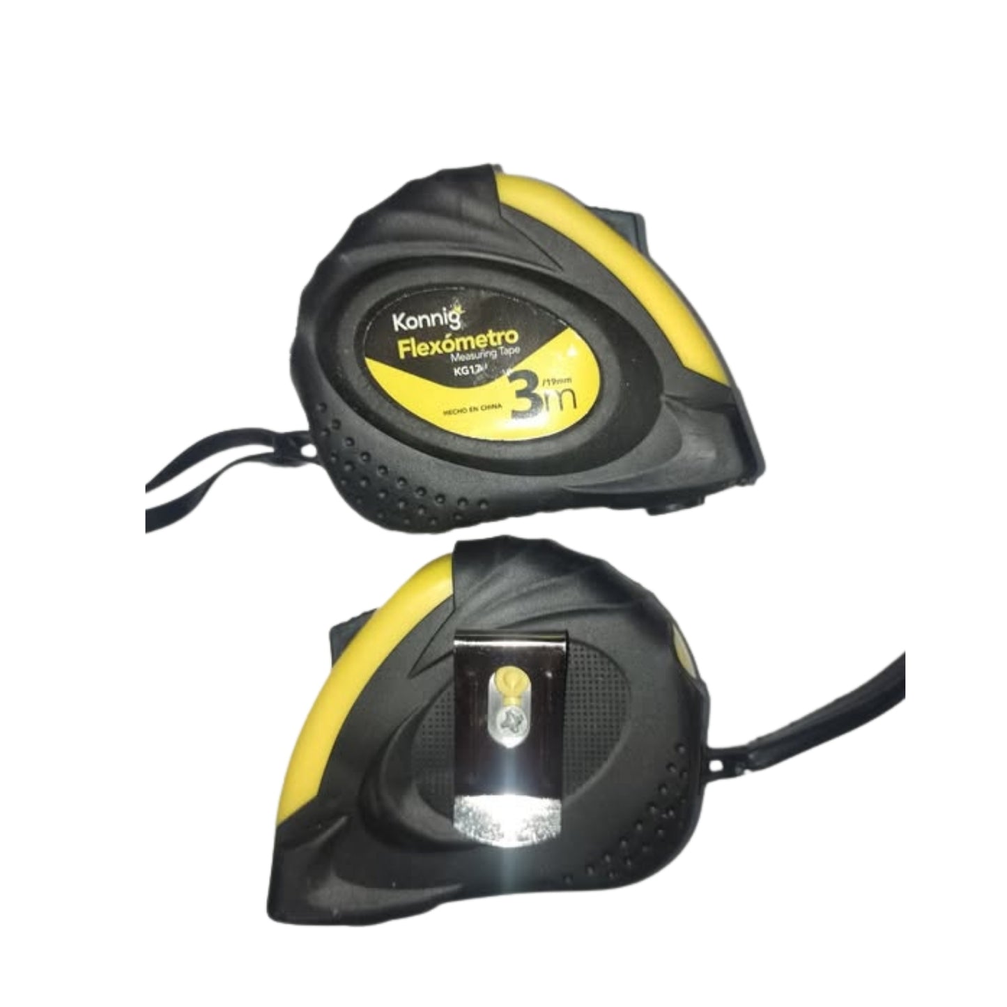 KG17 FLEXOMETRO COLOR NEGRO DE 3 MT CON 1 PZ O CAJA CON 240 PZS