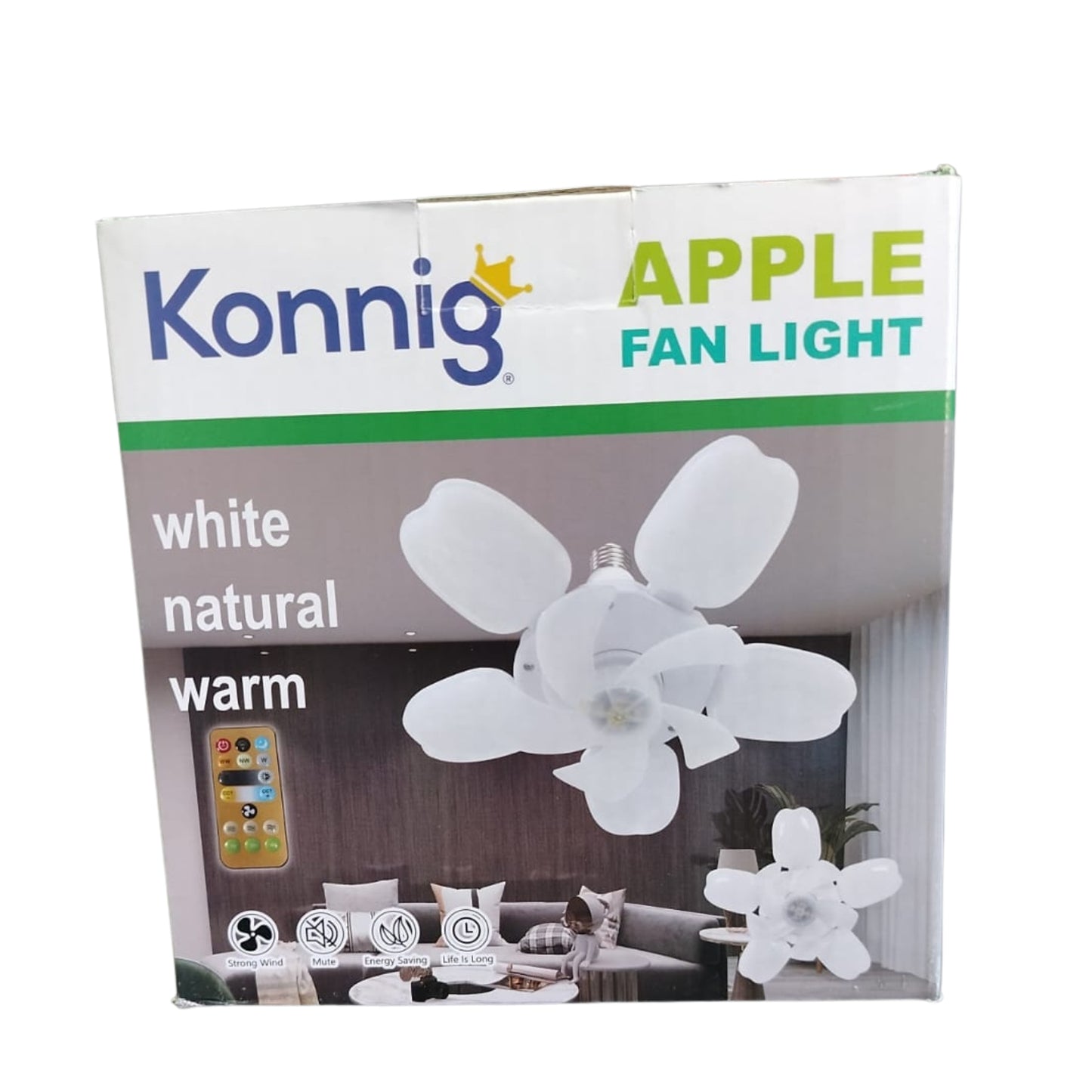 KFSD02 FOCO DE LED VENTILADOR CON MANDO CON 1 PZ O CAJA CON 40 PZS