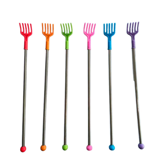 KG25804 MANITA DE METAL RASCADORA EXTENSIBLE CON 1 PZ O CAJA CON 500 PZS