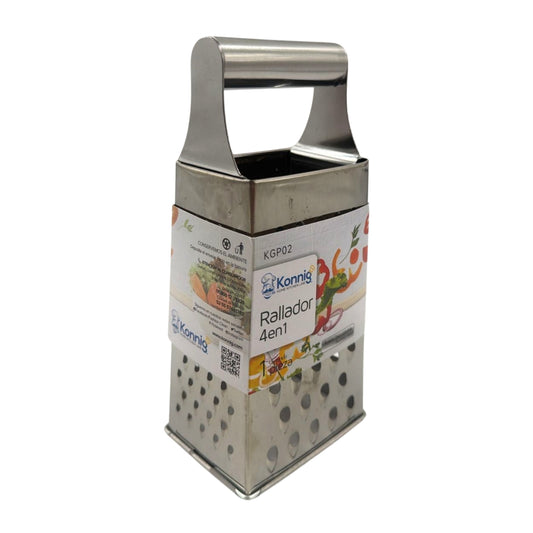 KGP02 RALLADOR CAMPANA DE METAL DE CUATRO LADOS CON 1 PZ O CAJA CON 96 PZS