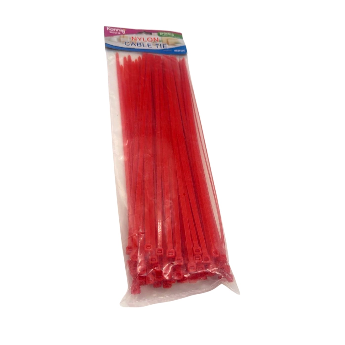 KG25116 CINCHOS NYLON COLORES CON 1 PZ O CAJA CON 125 PZS