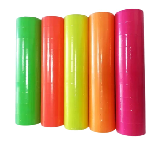 KG25197 ETIQUETA DE PRECIO COLORES CON 1 PZ O CAJA CON 100 PZS