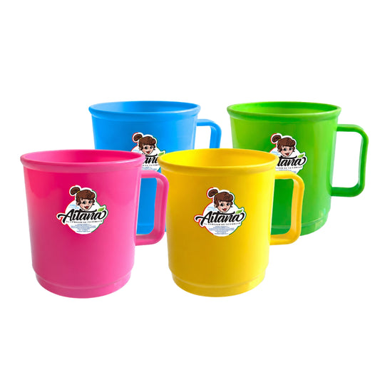 N-GPM-16493  AIT-032C TAZA QUETZAL DE COLORES CON 1 PZ O CAJA CON 48 PZS