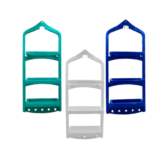 AIT-049 ORGANIZADOR DE BAÑO DE 3 NIVELES CON PERCHEROS CON 1 PZ O CAJA CON 18 PZS