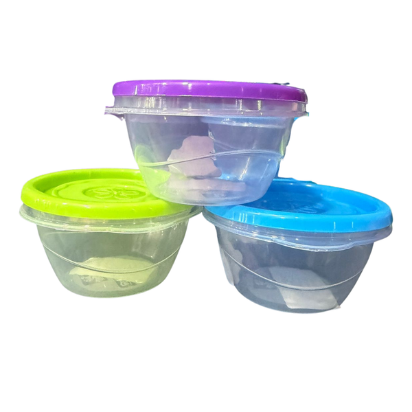 AIT-054C TUPPER FLOR REDONDO  DE 60 ML DE COLORES TRASLUCIDOS CON 1 PZ O CAJA CON 160 PZS