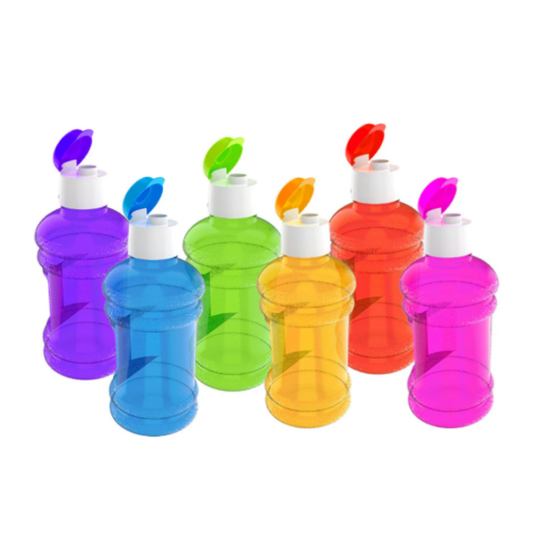 AIT-068C BOTELLA GARRAFON HERCULES DE 1LT COLORES TRASLUCIDOS  CON 1 PZ O CAJA CON 35 PZS