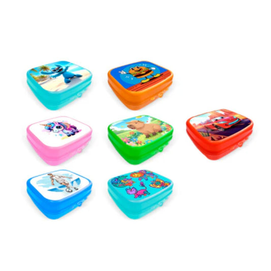 N-GPM-16516  AIT-073 SANDWICHERA INFANTIL EN COLORES CON 1 PZ O CAJA CON 50 PZS