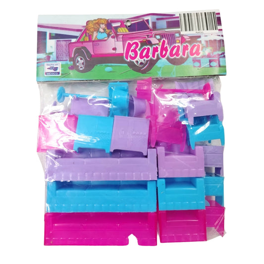 JUGUETE MAQUETA MUEBLES CON 1 PZ O CAJA CON 100 PZS