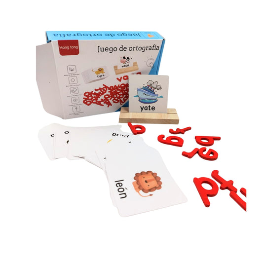 GM-03  JUGUETE DIDACTICO ORTOGRAFIA ARMA LAS PALABRAS 7x15x3.5 CM CON 1 PZ O CAJA CON 80 PZS