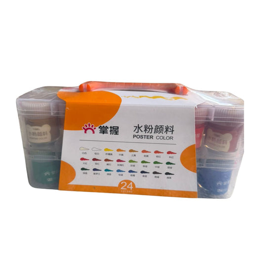 HFY-12716 SET 24 COLORES BOTECITO 15ML DE PINTURA ACRILICA CON 1 PAQ O CAJA CON 24 PQTS
