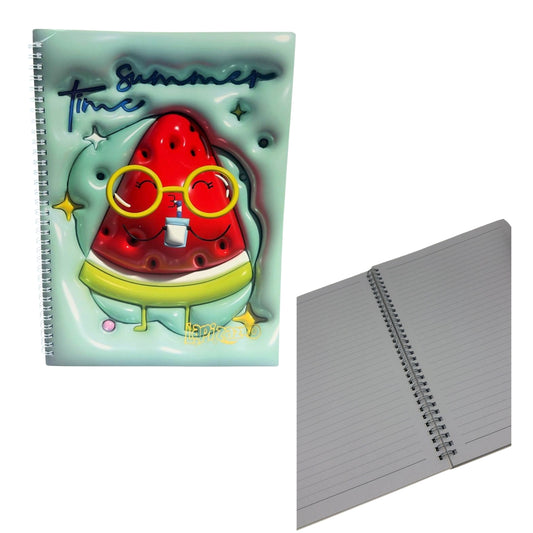 HFY-13358-1 LIBRETA TAMAÑO PROFESIONAL ESPIRAL METALICO VARIOS DISEÑOS CON 1 PZ O CAJA CON 60 PZS