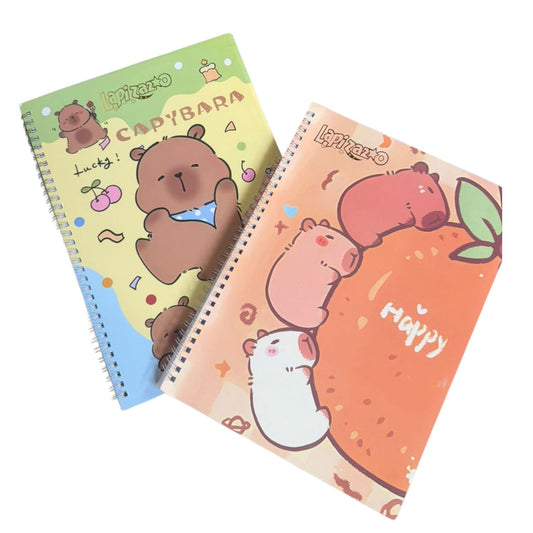 HFY-13359 LIBRETA TAMAÑO PROFESIONAL ESPIRAL METALICO CON VARIOS DISEÑOS CON 1 PZ O CAJA CON 60 PZS