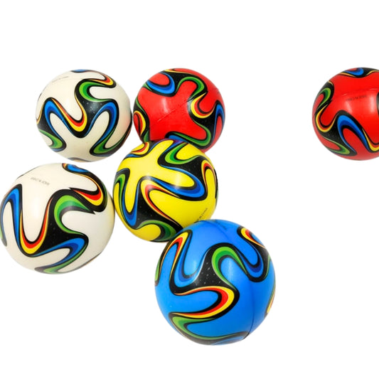 HFY-14113 PELOTA DE COLORES 12 CM CON 6 PZS O CAJA CON 20 PQTS