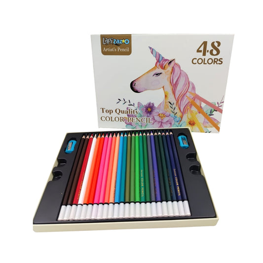 C-998-49 LAPICES DE COLORES A8 3 MM ALTA CALIDAD, 48 COLORES Y 2 SACAPUNTAS CON 1 SET O CAJA CON 30 SETS