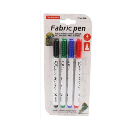 N-GPM-16665  HFY-13531 MARCADOR PARA TELA DELGADO 4 COLORES CON 1 PZ O CAJA CON 288 PZS