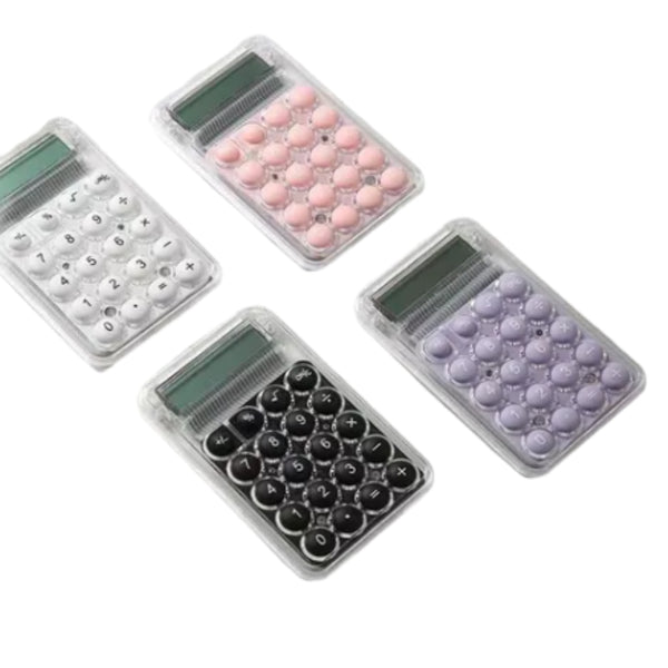 HFY-13341 CALCULADORA MINI COLORES 8.5x5.5 CM CON 1 PZ O CAJA CON 800 PZS