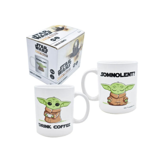 1729-67 TARRO DE CERAMICA CON CAJA MANDALORIAN 473 ML CON 1 PZ O CAJA CON 36 PZS