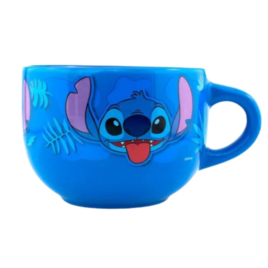 1738-431 TARRO JUMBO DE CERAMICA STITCH 820 ML CON 1 PZ O CAJA CON 24 PZS