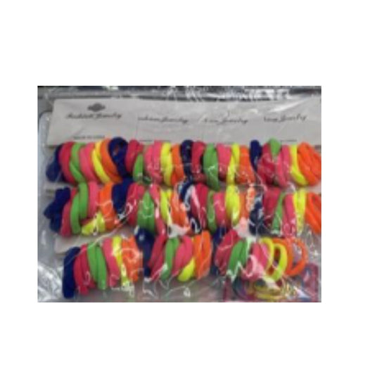 PN-0171 HFY-11317  LIGA PARA EL CABELLO 3.5 CM COLORES SURTIDOS CON 12 PZS O CAJA CON 200 PQTS