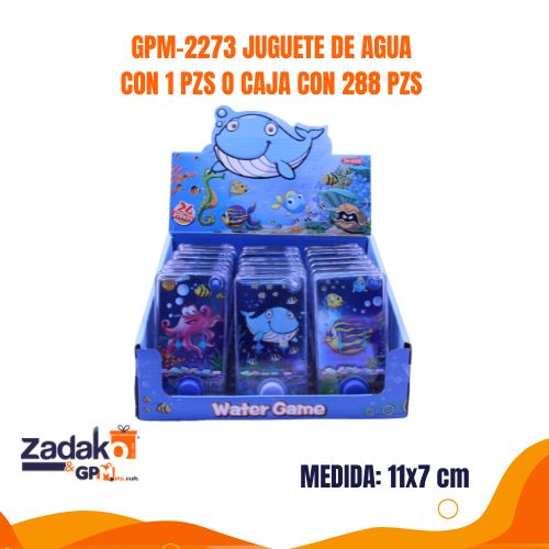 GPM-2273 JUGUETE DE AGUA CON 1 PZS O CAJA CON 288 PZS