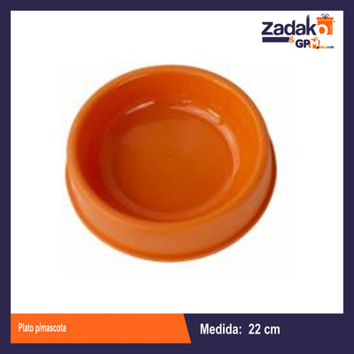 ZMA-0003 PLATO P/MASCOTA, CON 1 PZ O CAJA CON 120 PZS