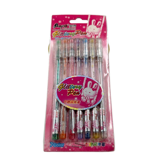 GP-1837-7 PLUMA GEL 7 COLORES PUNTO 0.7MM CON 1 PZ O CAJA CON 192 PZS