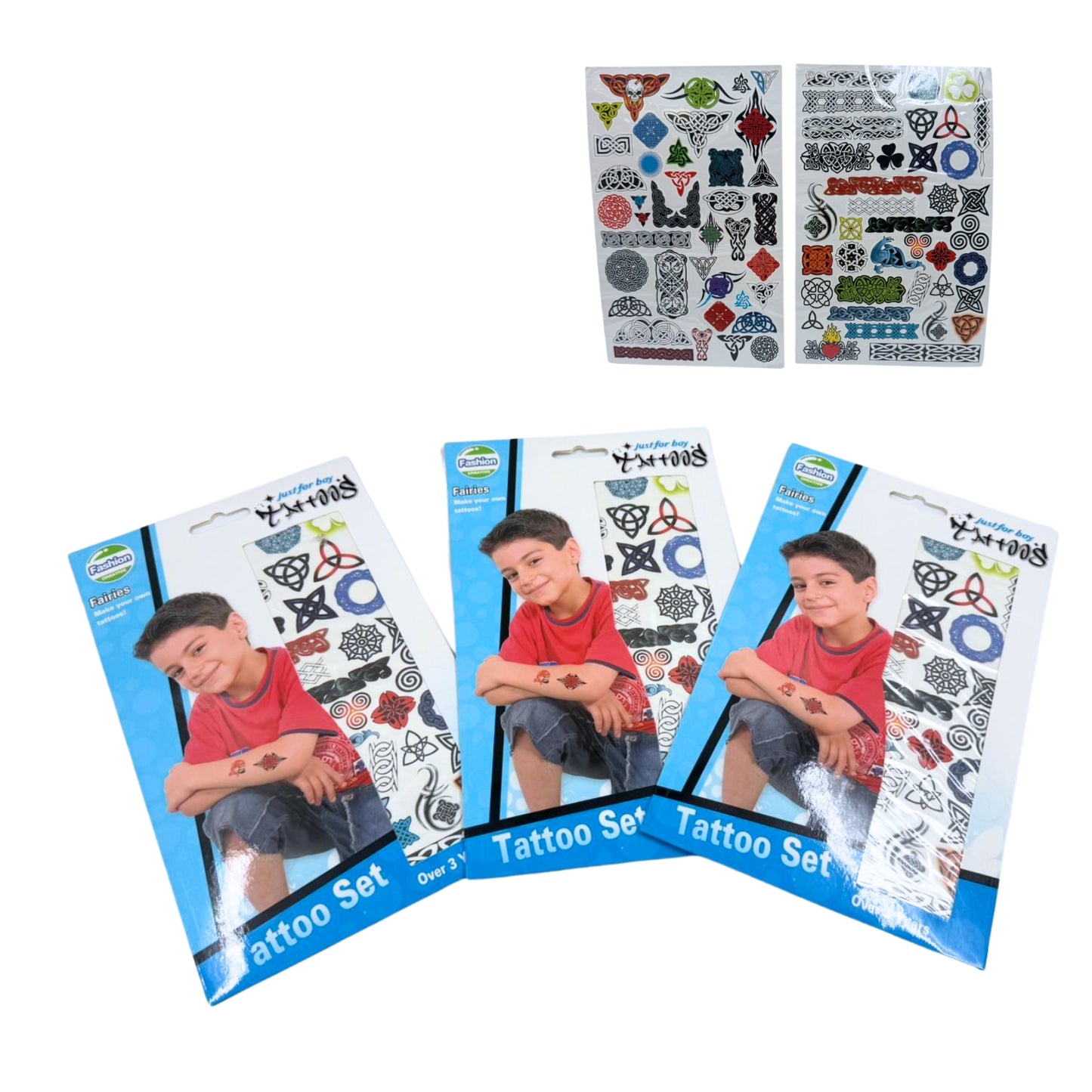 8400 SET D/TATUAJE NIÑO 40PZ P/NETO 8888630038257