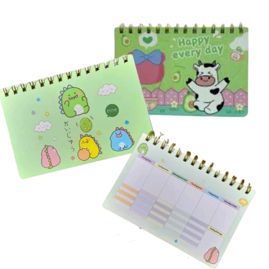 HFY-11020 PLANIFICADOR CON VARIOS DISEÑOS CON 12 PZS O CAJA CON 10 PTQS