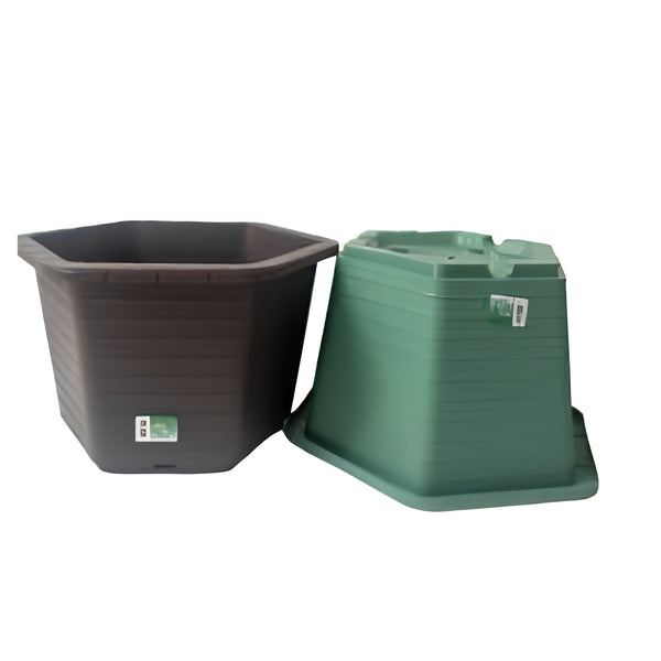 N-GPM-8823  MACETA HEXAGONAL CON 1 PZ O CAJA CON 50 PZS.