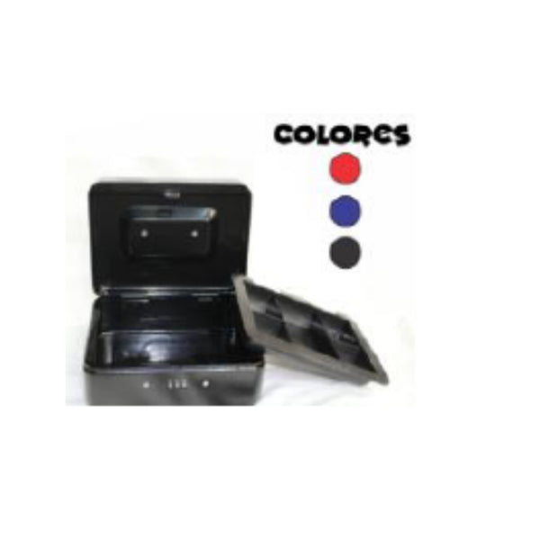 GPM-9110 CAJA DE METALICA PARA EFECTIVO 4 COLORES 15 x 12 x 7.5 CM CON 1 PZ O CAJA CON 24 PZS