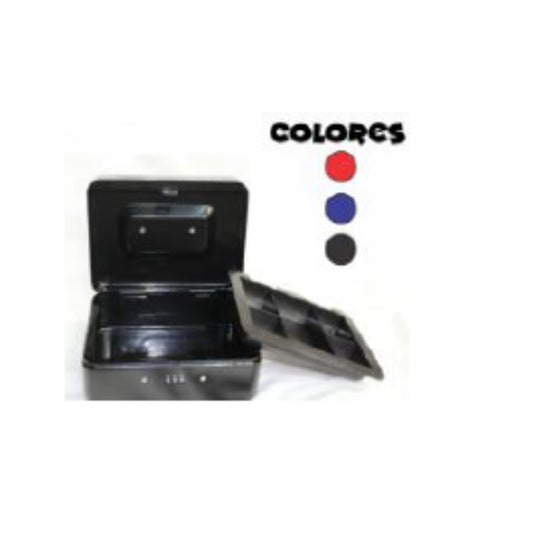 GPM-9110 CAJA DE METALICA PARA EFECTIVO 4 COLORES 15 x 12 x 7.5 CM CON 1 PZ O CAJA CON 24 PZS