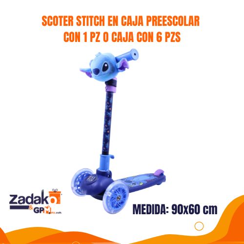 12090 SCOOTER STITCH EN CAJA PREESCOLAR CON 1 PZ O CAJA CON 6 PZS