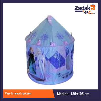 T377616 CASA DE CAMPAÑA PRICESAS CON 1 PZ O CAJA CON 12 PZS