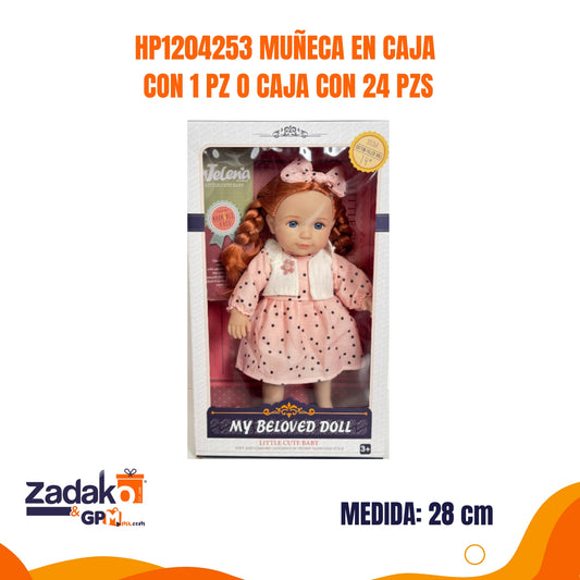 HP1204253 MUÑECA EN CAJA CON 1 PZ O CAJA CON 24 PZS