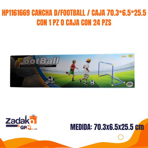 HP1161669 CANCHA DE FÚTBOL CAJA 70.3x6.5x25.5 CON 1 PZ O CAJA CON 24 PZS