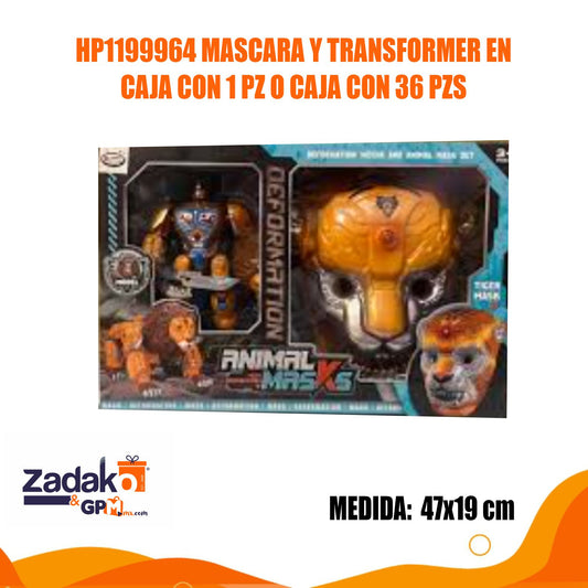 HP1199964 MASCARA Y TRANSFORMER EN CAJA CON 1 PZ O CAJA CON 36 PZS