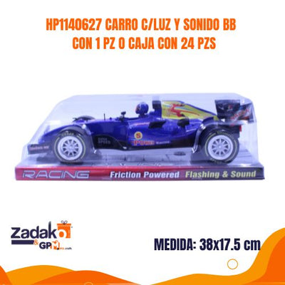 HP1140627 CARRO C/LUZ Y SONIDO BB 38*17.5*12*5 CON 1 PZ O CAJA CON 24 PZS